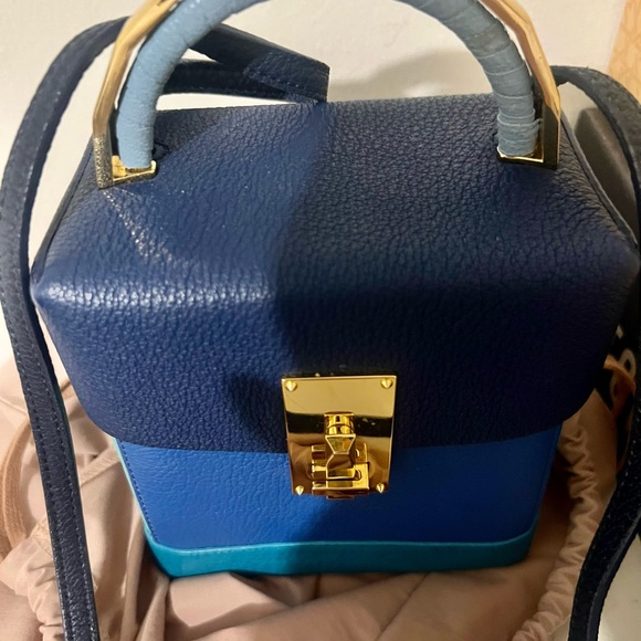 The Volon multi color cross body Box Bag - Picture 2 of 6